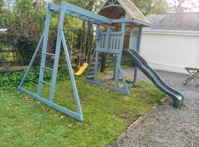 climbing frame, slide, jungle gym