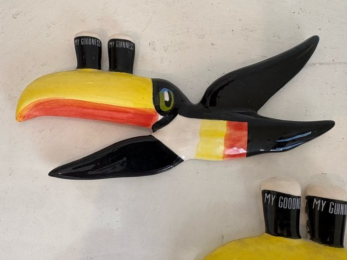 Original Carlton Ware Guinness Flying Toucan Wall Plaques X3