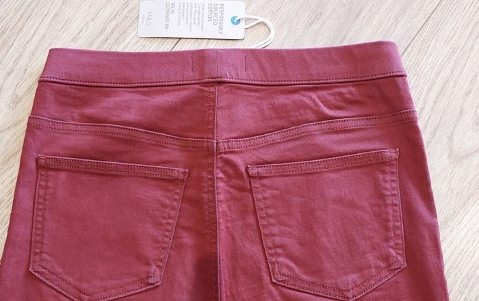 Brand new dark red jeggins - size 10 long