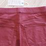 Brand new dark red jeggins - size 10 long Image 3
