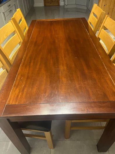Sturdy Table & Classic Chairs