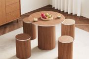 Round Dining Table Pedestal Set