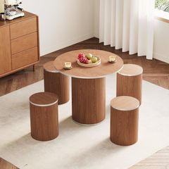 Round Dining Table Pedestal Set