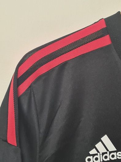 Mens Adidas Manchester United Football Shirt Training Jersey Black 2022-2023 Size Large