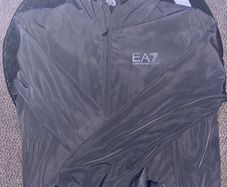 Ea7 Windbreaker SMALL RIP ON SIDE Sliver Arman