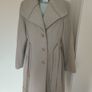Calvin Klein beige woolen ladies midi length coat size UK16 EU44 Perfect condition Image 2