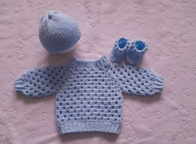 Handmade baby cardy sets 0-3 months