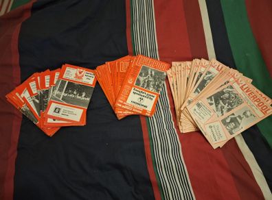 Liverpool programmes.  Selections detailed below