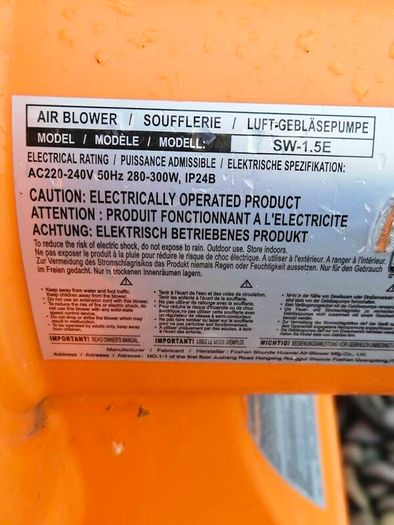 blower for inflatables
