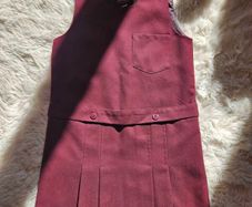 Girls School Wine Pinafore 5-6 Years