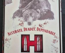 HORNADY ammunition, vintage style metal sign .