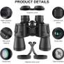 High Power Binoculars, BAK-4, Large Eyepiece, Portable and Waterproof Binoculars Telescope with Multilayer-coated Lenses for Adult Bird Watching Football Safari Sightseeing Climbing Hiking Trip (FREE POSTAGE) Image 4