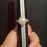 BNWT Perlaviva Genuine Large Freshwater Pearl with Crystals in Rhodium-Plated 925 Silver Ring Image 3