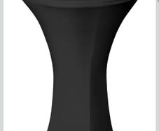 Tall cocktail/ Bar  table and black cover