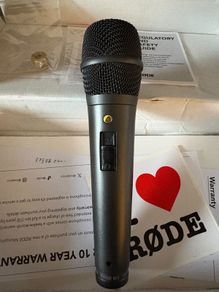 Rode mic used a dozen time, a Beyer mic never used and a TB 300 Bass drum mic also used about 20 times. All 3 are in perfect condition.