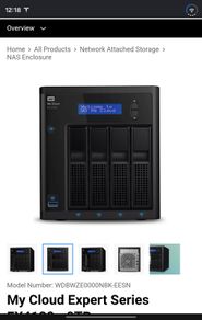WD My Cloud Expert Series EX4100 4-Bay NAS Enclosure