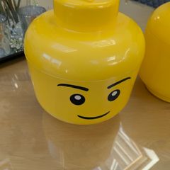 lego storage heads x 2