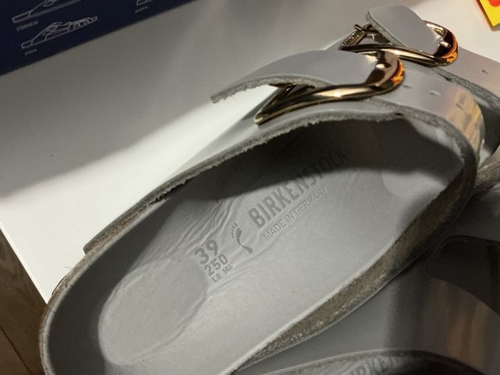Birkenstock big buckle Grey