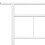 Bed Frame White Metal 180x200 cm Image 5