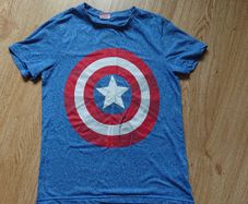 Marvel Blue Top.   Age 10-11