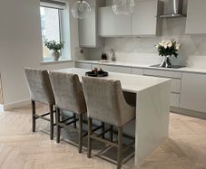 Calacatta Gold Quartz Modern Kitchen