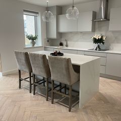 Calacatta Gold Quartz Modern Kitchen