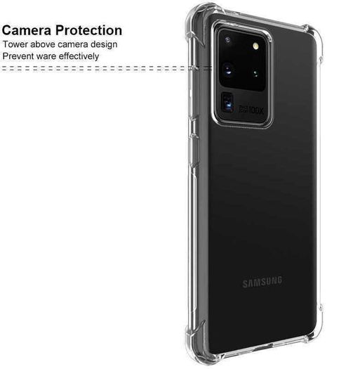 Samsung Galaxy S20 Ultra Case Cover ShockProof Soft Bumper Clear TPU Silicone - FHT18SMK2