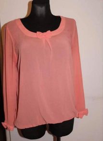 Salmon blouse size M UK10 EU38Postage included