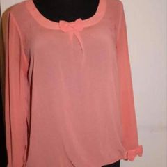 Salmon blouse size M UK10 EU38Postage included