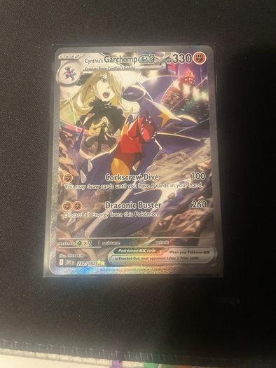 Pokemon Cynthia's Garchomp Card DR SIR