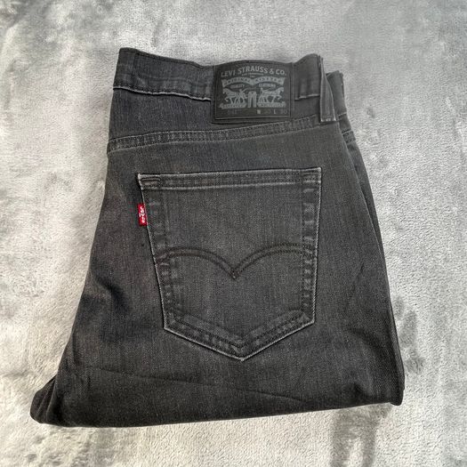 LEVIS 541 Jeans Mens Dark Grey Athletic Tapered Stone Wash W36 L28