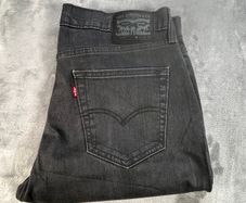 LEVIS 541 Jeans Mens Dark Grey Athletic Tapered Stone Wash W36 L28