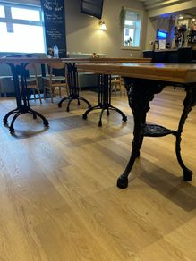 Tables with Cast Iron Base