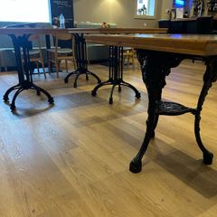 Tables with Cast Iron Base