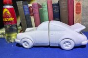 Vintage ceramic Porsche 911 book ends