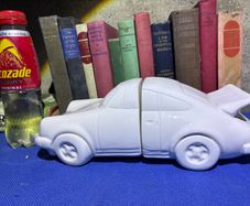 Vintage ceramic Porsche 911 book ends