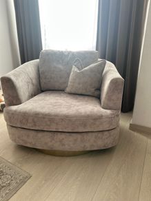 Zola sofa and swivel chair
