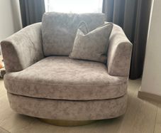 Zola sofa and swivel chair
