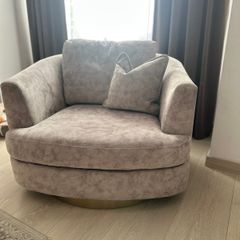 Zola sofa and swivel chair