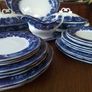 W T Copeland & Sons Blue/White Dinner Set Image 5