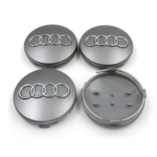 1 x Audi Alloy Wheel Centre Caps 61mm New Style Caps Black