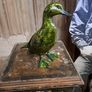 Vintage Painted Resin Duck Image 4