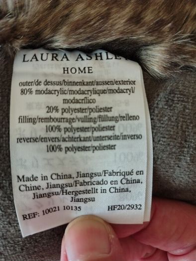 Laura Ashley Draft Excluders. Faux fur and velvet.
