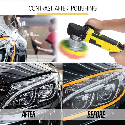 220V-230V Dual Action Car Polisher DA Car Polishing Machine Electric Random Orbit Adjustable Speed Waxer Buffer Machine