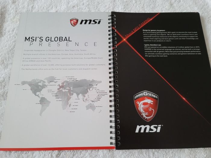 MSI Gaming NotePad Squared Graph Paper Brand New