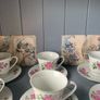 Vintage Delicate Pink Rose Tea Set Image 3