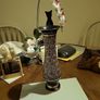 Vintage black and  gold vase Image 7