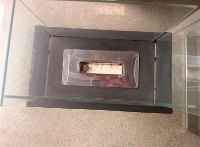 Tabletop Bioethanol Fireplace with Glass Panels