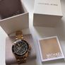 Michael Kors Bayville Chronograph Black Dial Gold Steel Strap Watch For Men - MK8726 Image 10