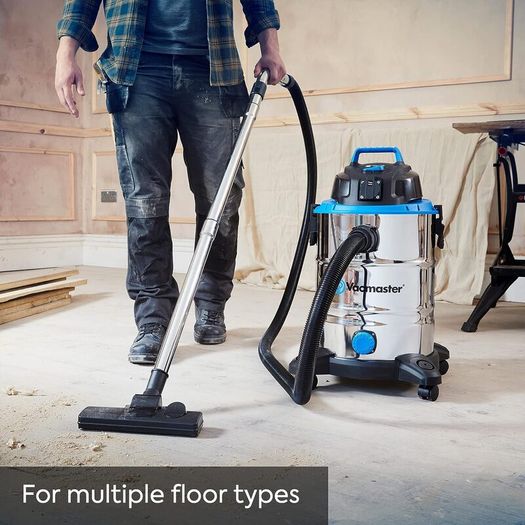 Power 30 PTO Wet & Dry Cleaner, with Power Take Off socket, 30 Litre Capacity, 1500W Motor
